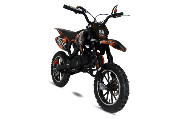 KXD 708A 49cc 2Takt Motocross Motorrad Cross 60cm Sitzhöhe 10 Zoll Vorderrad Motor Pocketbike