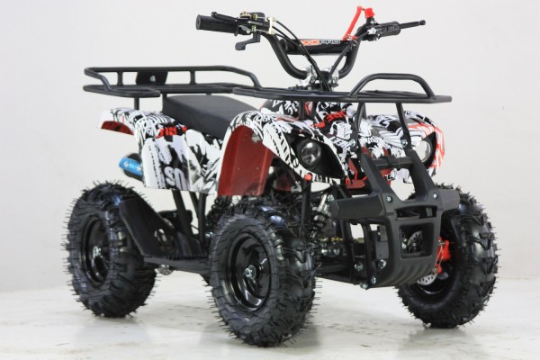 KXD M7 Seilzugstarter 6" 49ccm 2-Takt Quad Mini ATV Miniquad Benzinmotor Kinderquad Kinder Enduro P